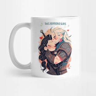 This Boyfriend Slays - Valentines Day - Anime Style - Witcher Mug